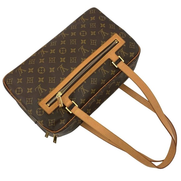LOUIS VUITTON Vintage Brown Monogram Leather Shoulder Bag - Picture 4 of 9